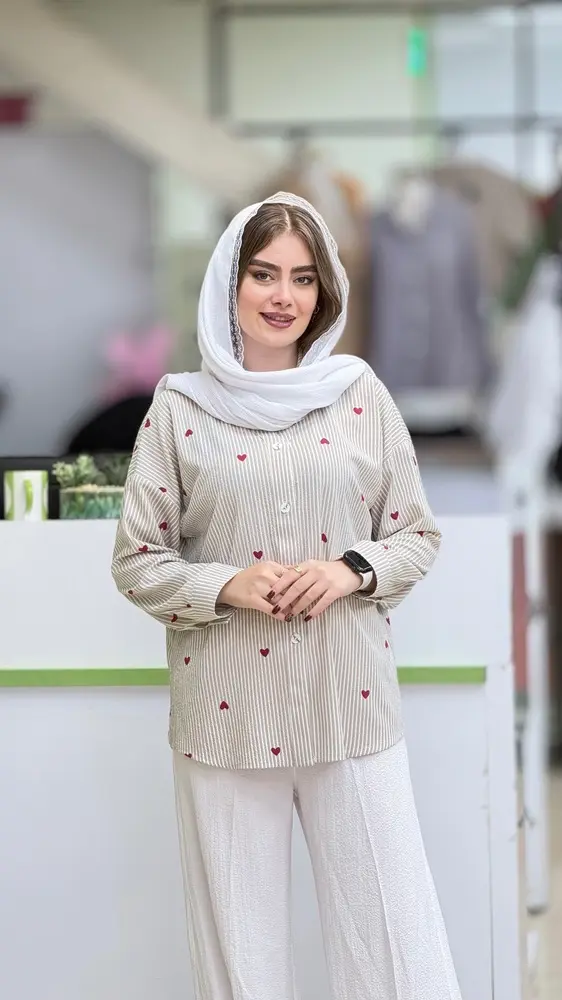 شومیز قلبی ینزی